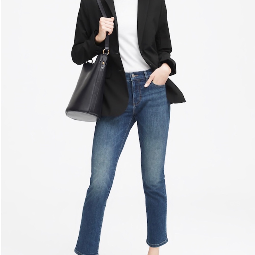 Banana Republic Black Two Button Blazer